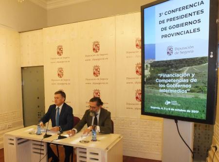 Imagen La III Conferencia de Presidentes de Gobiernos Provinciales de Segovia abordará el tema de la financiación